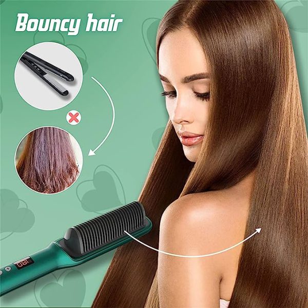 Electric Hair Straightener Comb for Black Hair